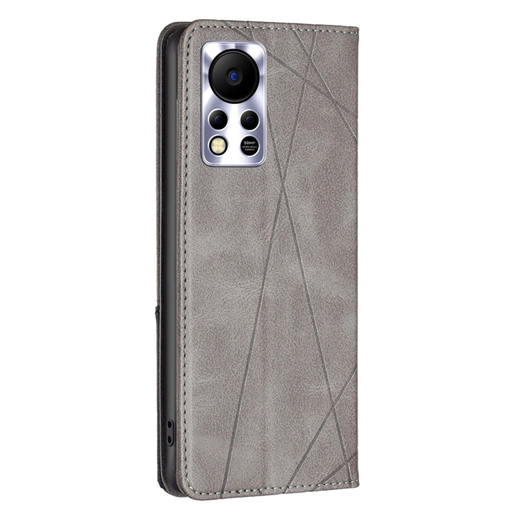 For Infinix Hot 11s/Hot 11T Prismatic Invisible Magnetic Leather Phone Case