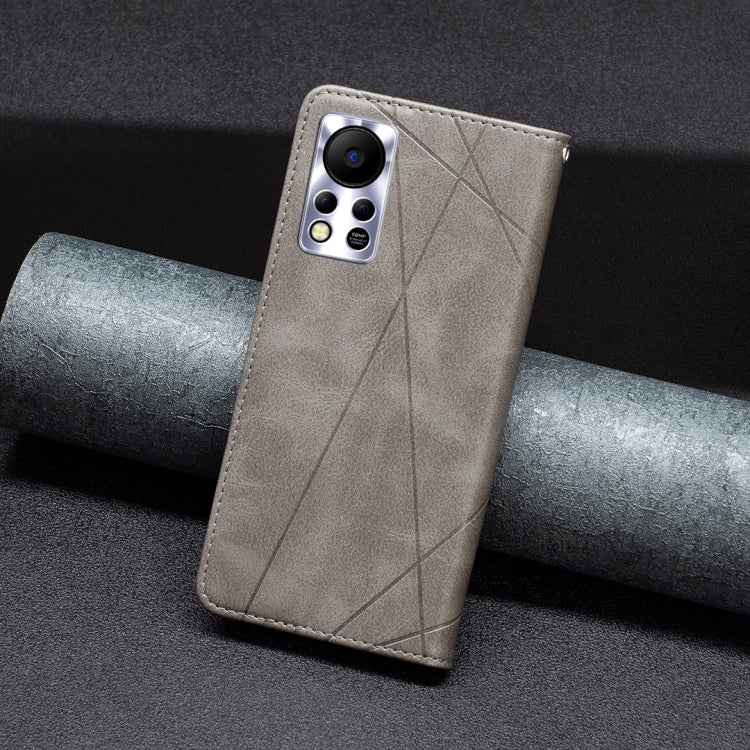 For Infinix Hot 11s/Hot 11T Prismatic Invisible Magnetic Leather Phone Case