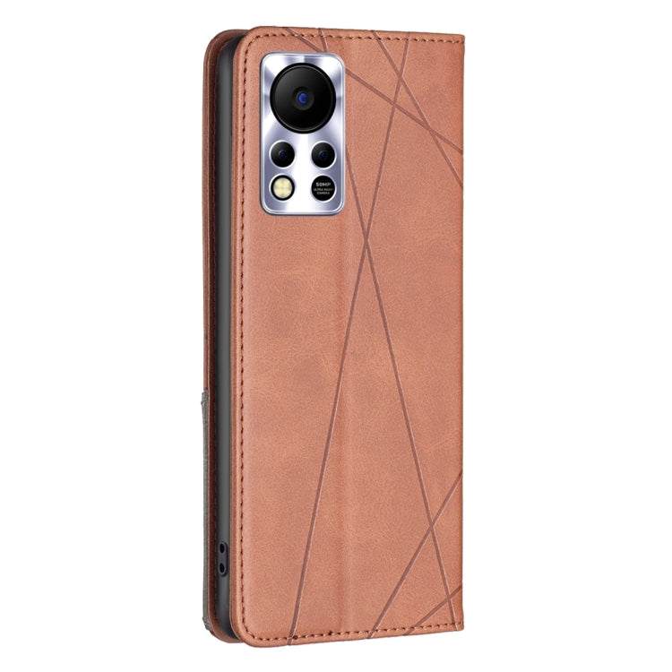For Infinix Hot 11s/Hot 11T Prismatic Invisible Magnetic Leather Phone Case