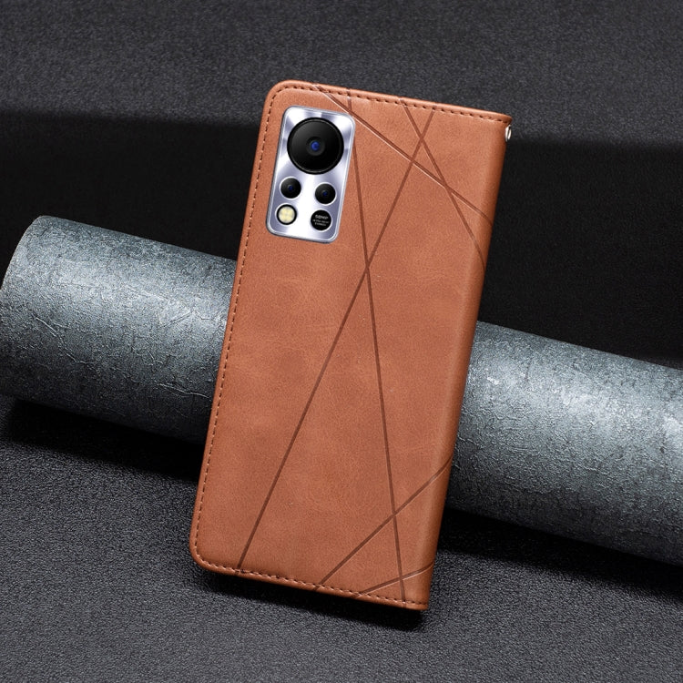 For Infinix Hot 11s/Hot 11T Prismatic Invisible Magnetic Leather Phone Case
