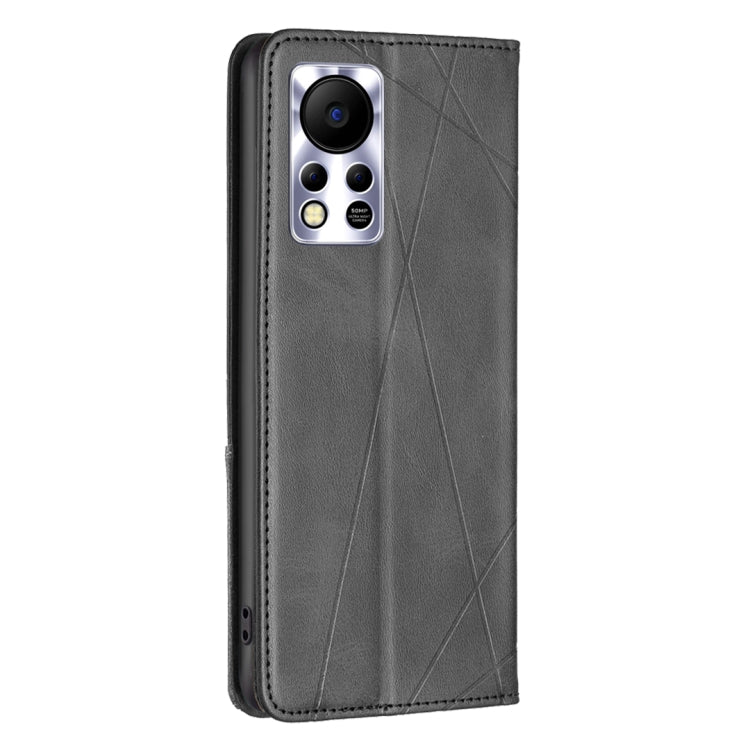 For Infinix Hot 11s/Hot 11T Prismatic Invisible Magnetic Leather Phone Case