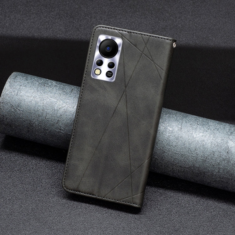 For Infinix Hot 11s/Hot 11T Prismatic Invisible Magnetic Leather Phone Case