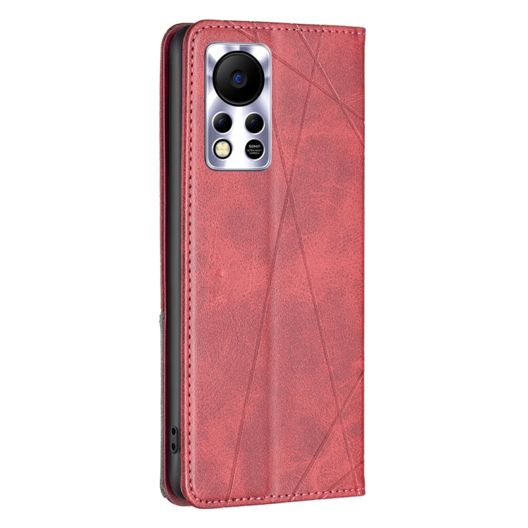 For Infinix Hot 11s/Hot 11T Prismatic Invisible Magnetic Leather Phone Case