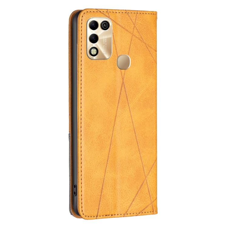 For Infinix Hot 11 Play/Hot 10 Play Prismatic Invisible Magnetic Leather Phone Case