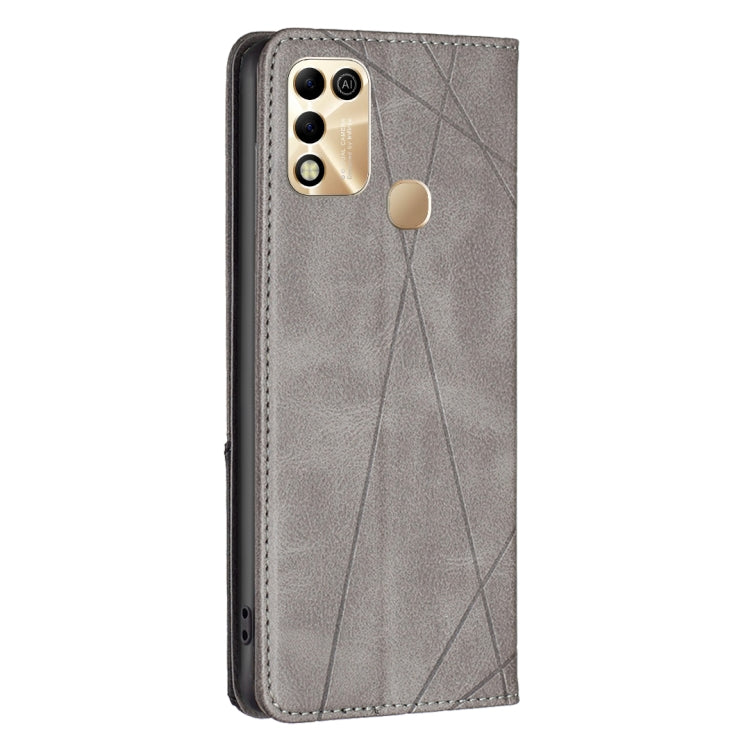For Infinix Hot 11 Play/Hot 10 Play Prismatic Invisible Magnetic Leather Phone Case