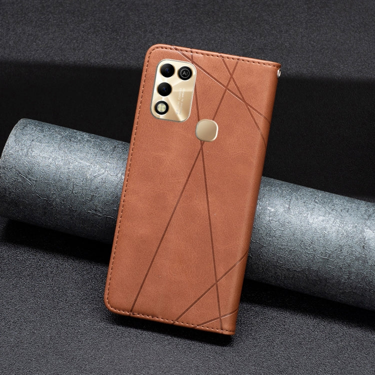 For Infinix Hot 11 Play/Hot 10 Play Prismatic Invisible Magnetic Leather Phone Case