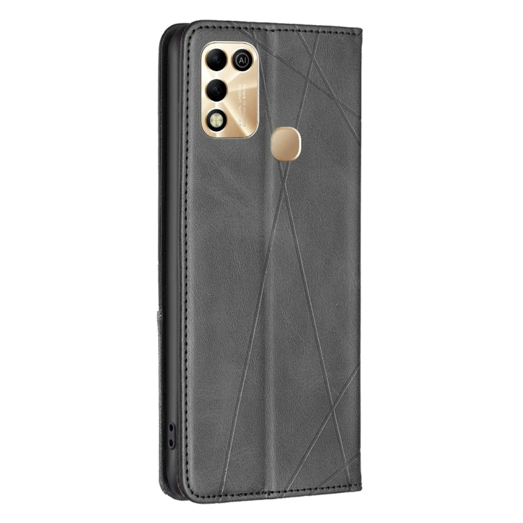 For Infinix Hot 11 Play/Hot 10 Play Prismatic Invisible Magnetic Leather Phone Case