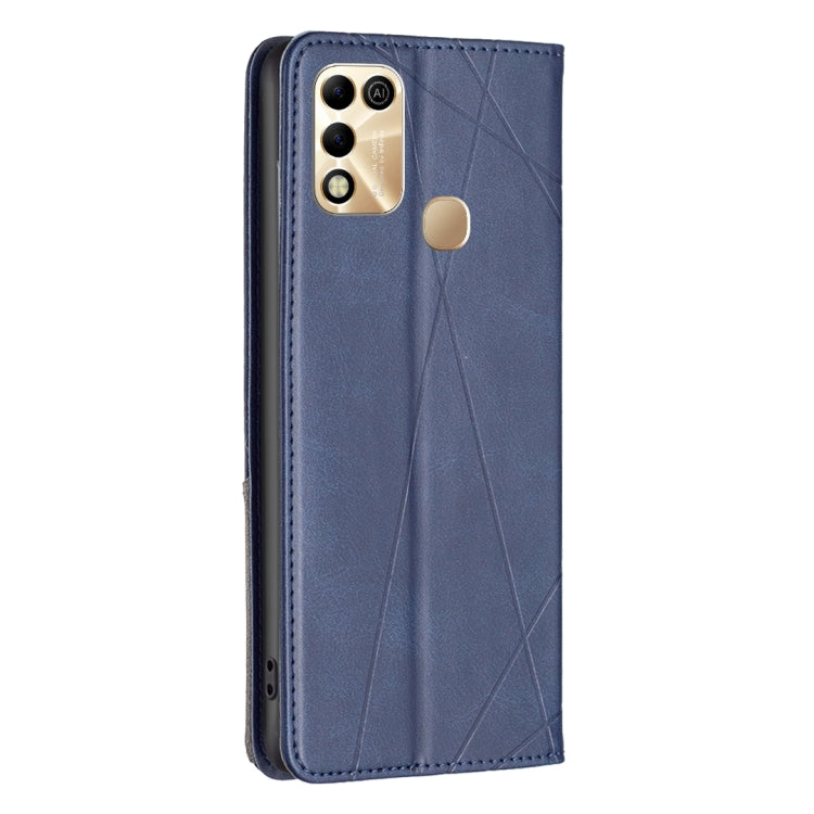 For Infinix Hot 11 Play/Hot 10 Play Prismatic Invisible Magnetic Leather Phone Case