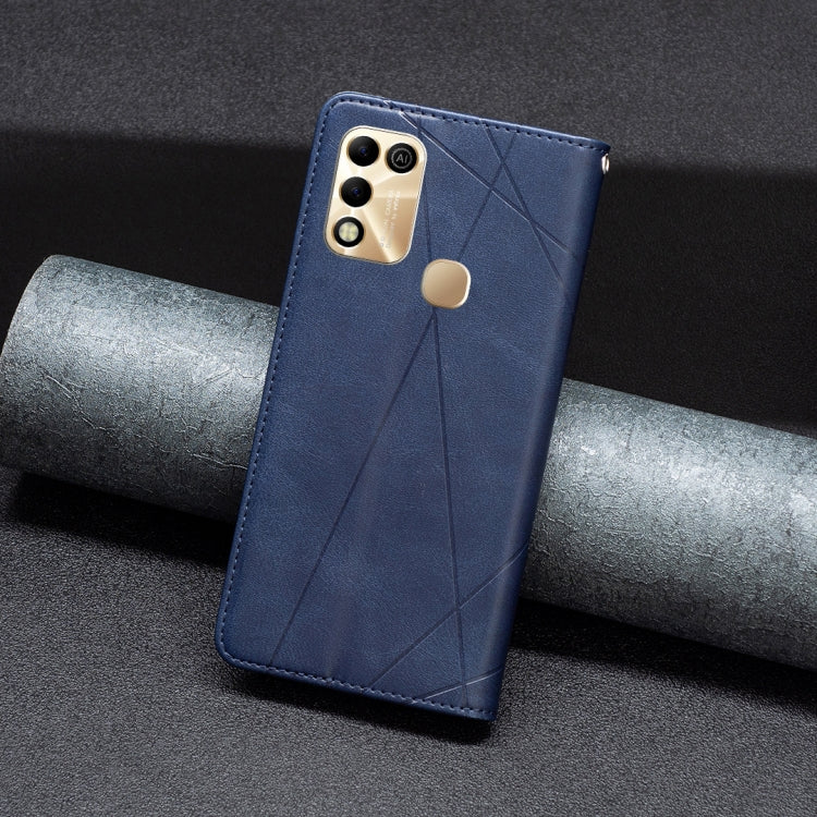 For Infinix Hot 11 Play/Hot 10 Play Prismatic Invisible Magnetic Leather Phone Case