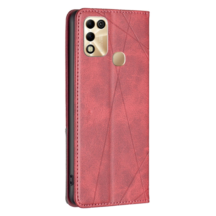 For Infinix Hot 11 Play/Hot 10 Play Prismatic Invisible Magnetic Leather Phone Case
