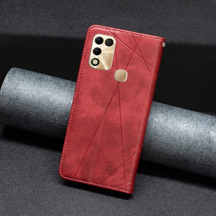 For Infinix Hot 11 Play/Hot 10 Play Prismatic Invisible Magnetic Leather Phone Case