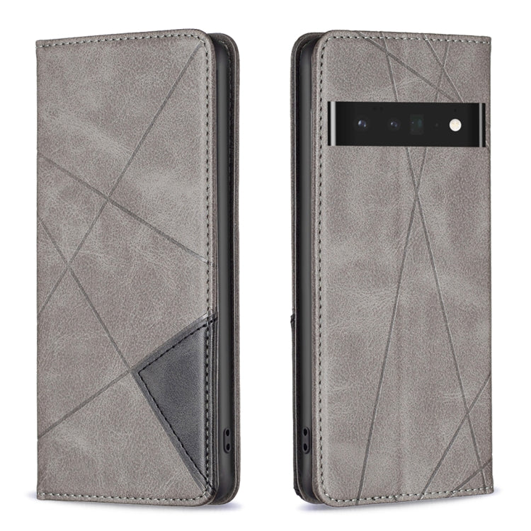 For Google Pixel 7 Pro 5G Prismatic Invisible Magnetic Leather Phone Case