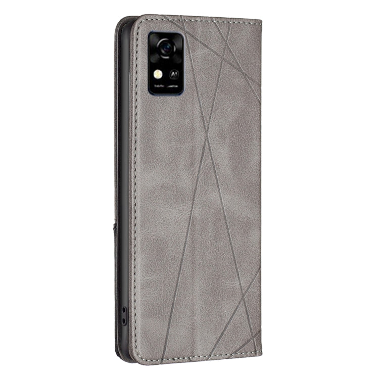For ZTE Blade  A31 Prismatic Invisible Magnetic Leather Phone Case