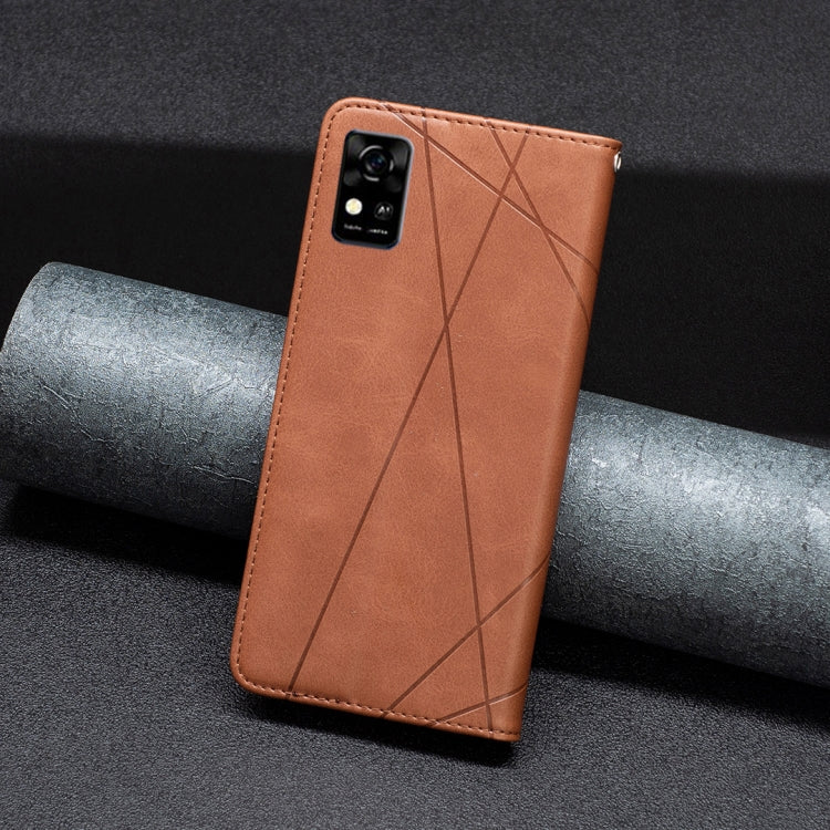 For ZTE Blade  A31 Prismatic Invisible Magnetic Leather Phone Case