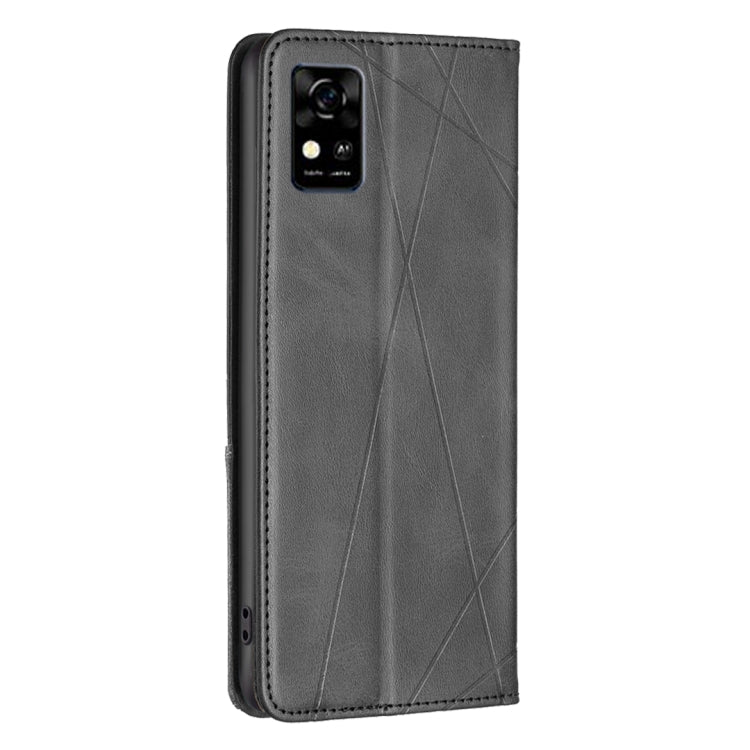 For ZTE Blade  A31 Prismatic Invisible Magnetic Leather Phone Case
