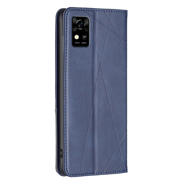 For ZTE Blade  A31 Prismatic Invisible Magnetic Leather Phone Case