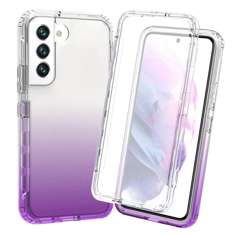 For Samsung Galaxy S22 5G Full Body Shockproof Clear Gradient Phone Case
