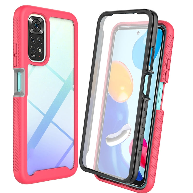 For Xiaomi Redmi Note 11S Global Starry Sky Solid Color PC + TPU Phone Case with PET Film