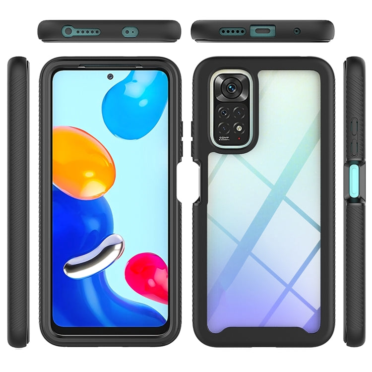 For Xiaomi Redmi Note 11S Global Starry Sky Solid Color PC + TPU Phone Case with PET Film