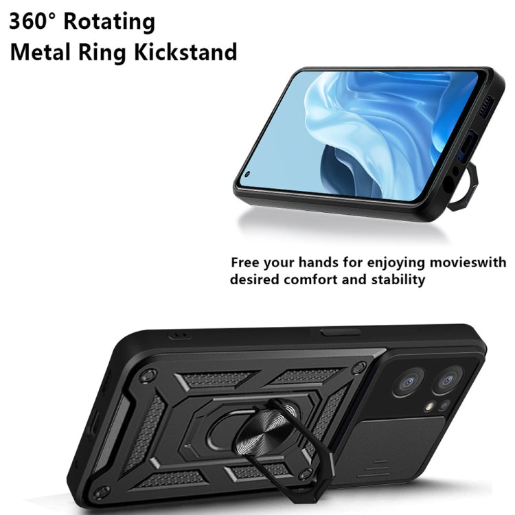 For OPPO Reno7 5G Global / Find X5 Lite Sliding Camera Cover Design TPU+PC Phone Case