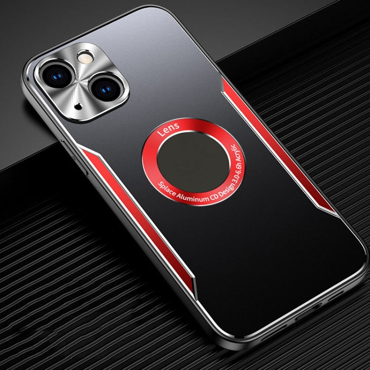 For iPhone 13 Aluminum Alloy + TPU Phone Case