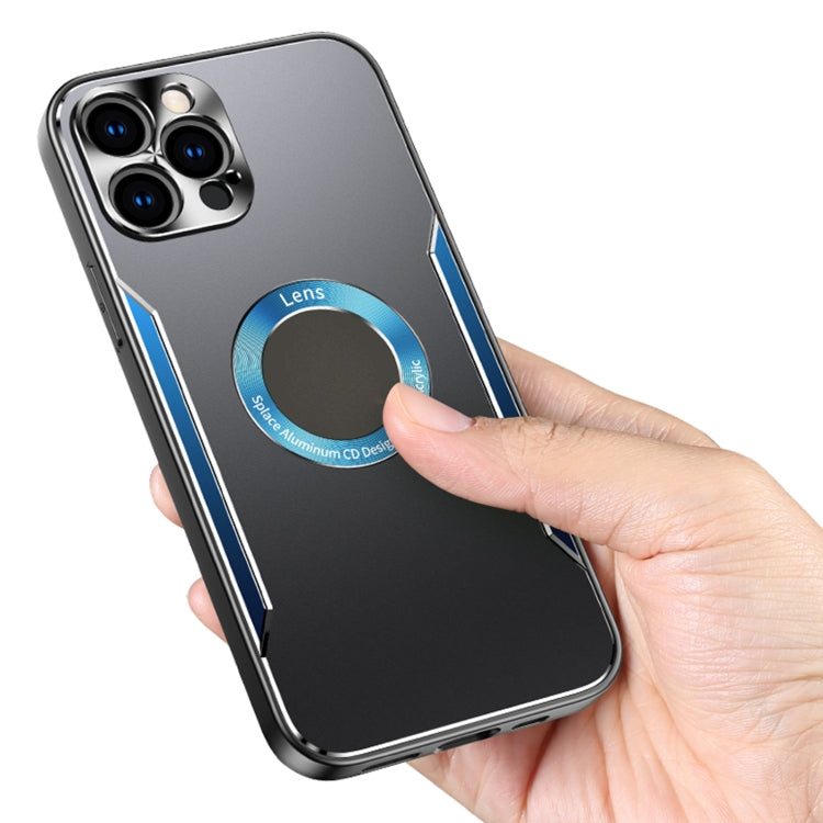 For iPhone 12 Aluminum Alloy + TPU Phone Case