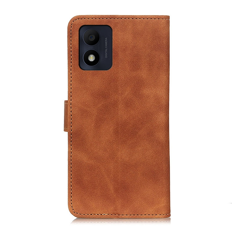 For Alcatel 1B 2022 KHAZNEH Retro Texture Horizontal Flip Leather Phone Case