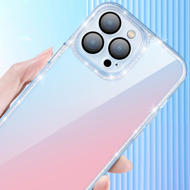 For iPhone 12 Pro Diamond Lens Protector Glass Phone Case