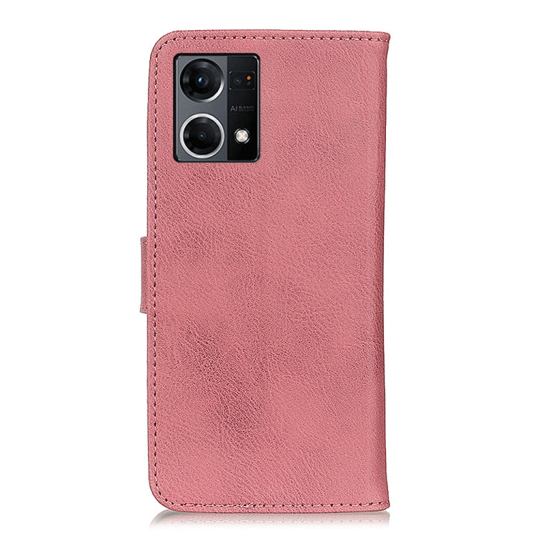 For OPPO Reno7 4G / F21 Pro 4G KHAZNEH Cowhide Texture Horizontal Flip Leather Phone Case