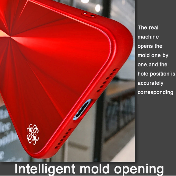 For iPhone SE 2022 / SE 2020 / 8 / 7 CD Texture TPU + Tempered Glass Phone Case