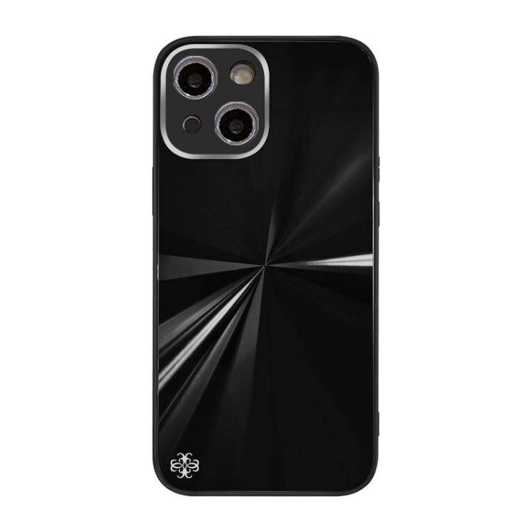 For iPhone 13 CD Texture TPU + Tempered Glass Phone Case