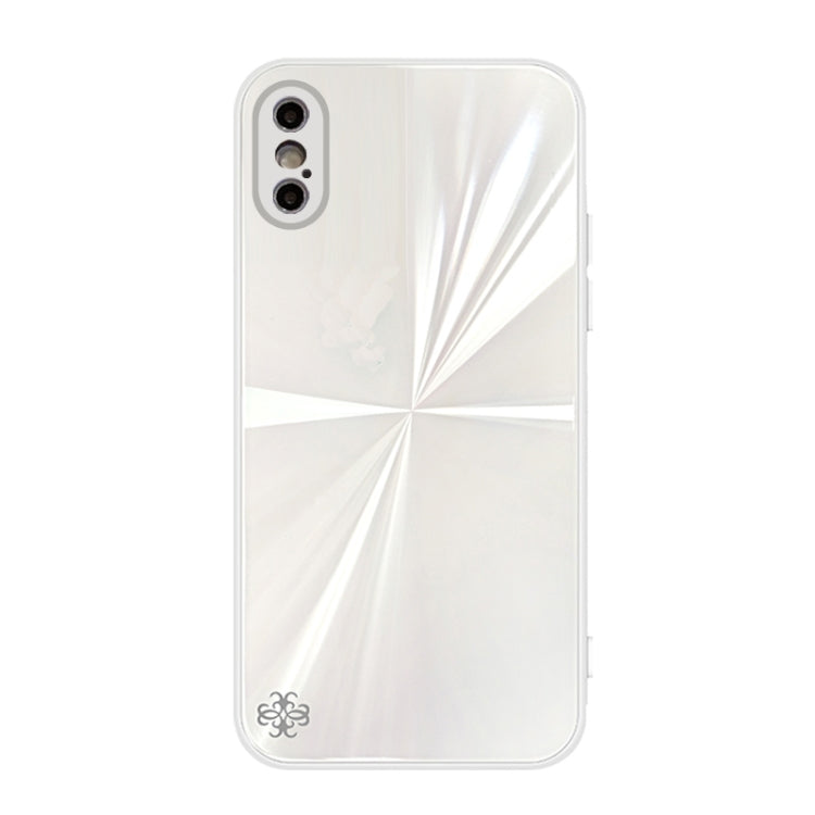 For iPhone X / XS CD Texture TPU + Tempered Glass Phone Case