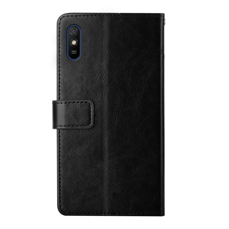 For Xiaomi Redmi 9A Y Stitching Horizontal Flip Leather Phone Case