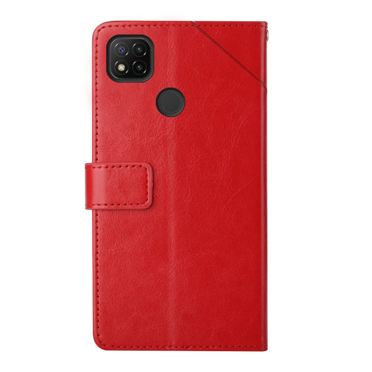For Xiaomi Redmi 9C Y Stitching Horizontal Flip Leather Phone Case