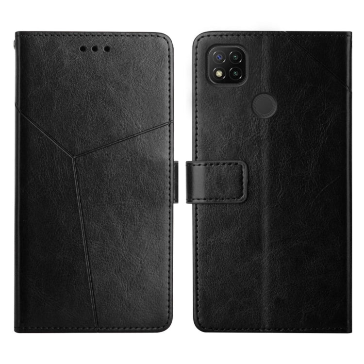 For Xiaomi Redmi 9C Y Stitching Horizontal Flip Leather Phone Case
