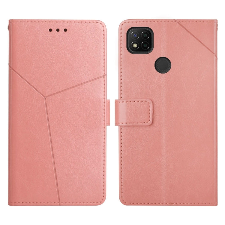 For Xiaomi Redmi 9C Y Stitching Horizontal Flip Leather Phone Case