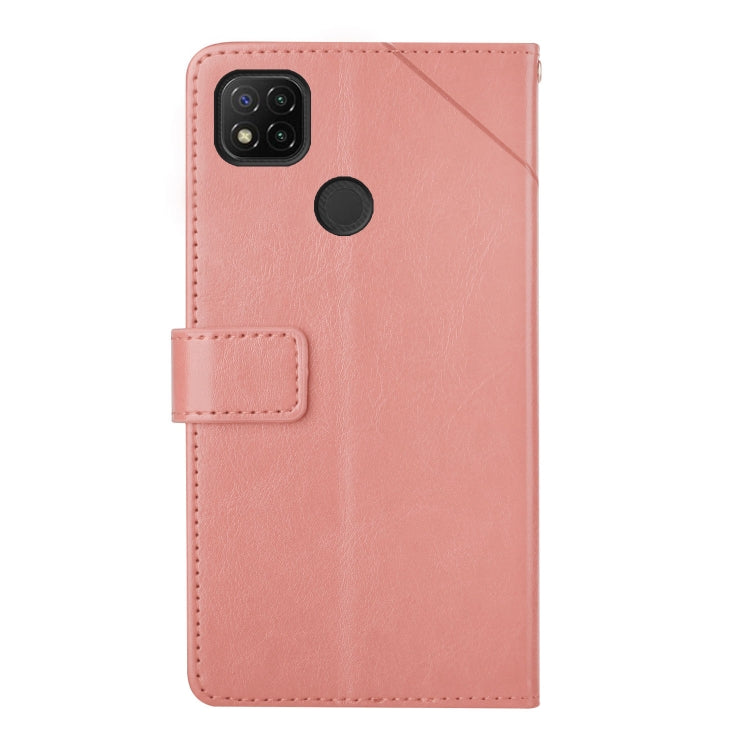 For Xiaomi Redmi 9C Y Stitching Horizontal Flip Leather Phone Case