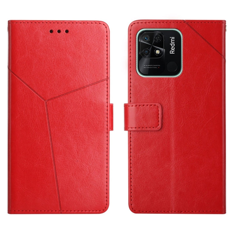 For Xiaomi Redmi 10C Y Stitching Horizontal Flip Leather Phone Case