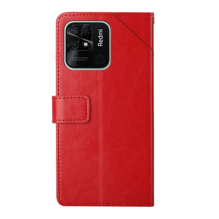 For Xiaomi Redmi 10C Y Stitching Horizontal Flip Leather Phone Case