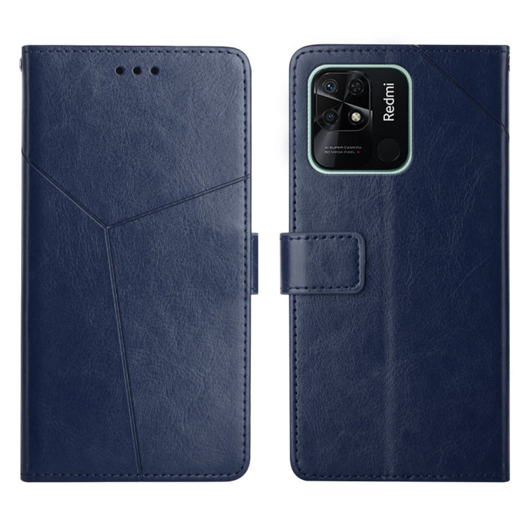 For Xiaomi Redmi 10C Y Stitching Horizontal Flip Leather Phone Case