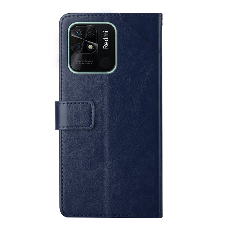For Xiaomi Redmi 10C Y Stitching Horizontal Flip Leather Phone Case