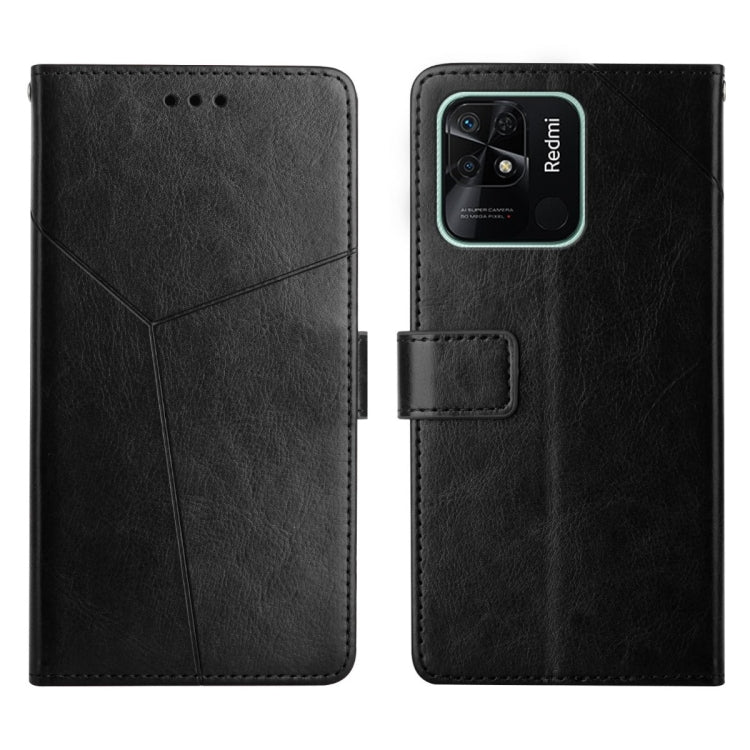 For Xiaomi Redmi 10C Y Stitching Horizontal Flip Leather Phone Case
