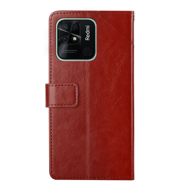 For Xiaomi Redmi 10C Y Stitching Horizontal Flip Leather Phone Case