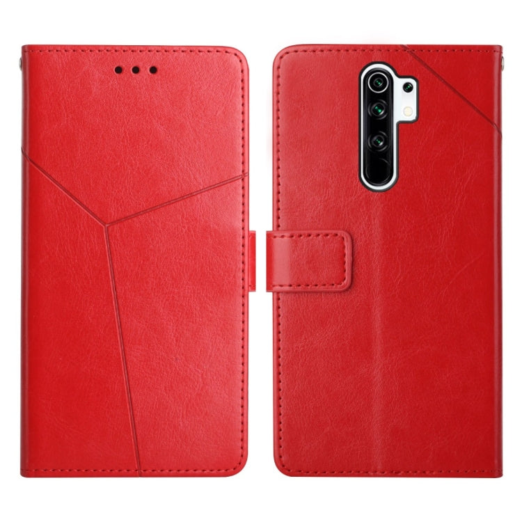 For Xiaomi Redmi Note 8 Pro Y Stitching Horizontal Flip Leather Phone Case