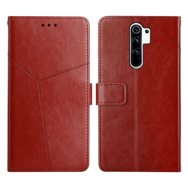 For Xiaomi Redmi Note 8 Pro Y Stitching Horizontal Flip Leather Phone Case