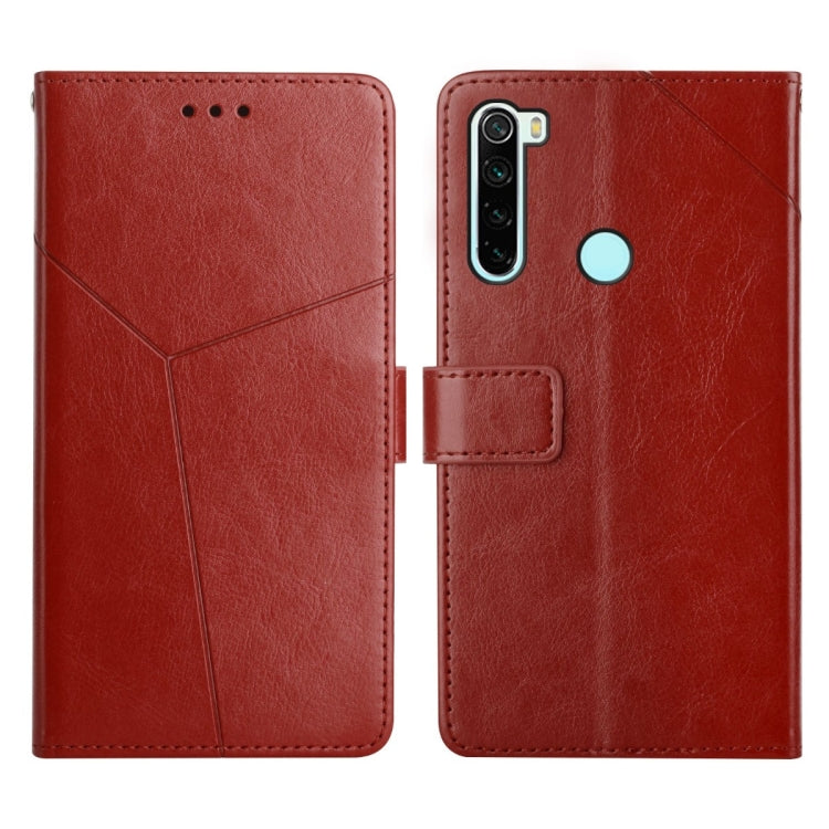 For Xiaomi Redmi Note 8T Y Stitching Horizontal Flip Leather Phone Case