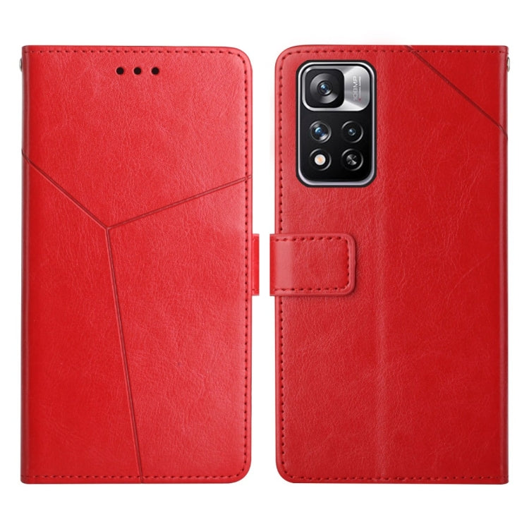 For Xiaomi Redmi Note 11 Pro Y Stitching Horizontal Flip Leather Phone Case