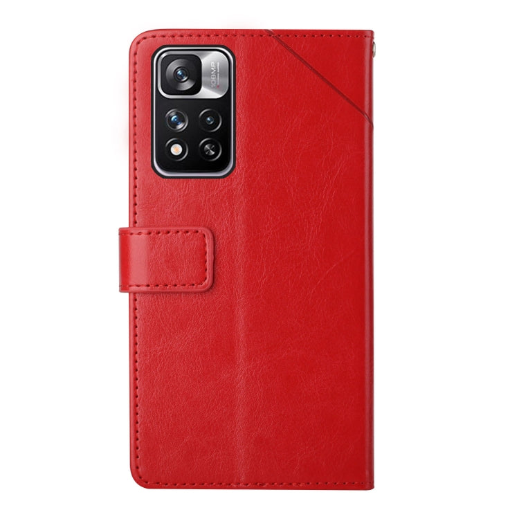 For Xiaomi Redmi Note 11 Pro Y Stitching Horizontal Flip Leather Phone Case