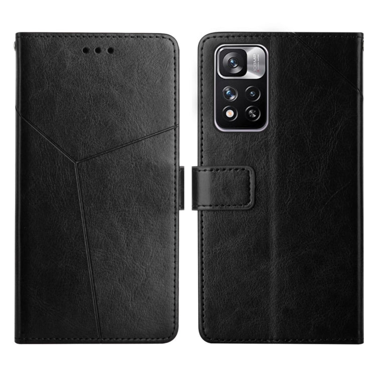 For Xiaomi Redmi Note 11 Pro Y Stitching Horizontal Flip Leather Phone Case