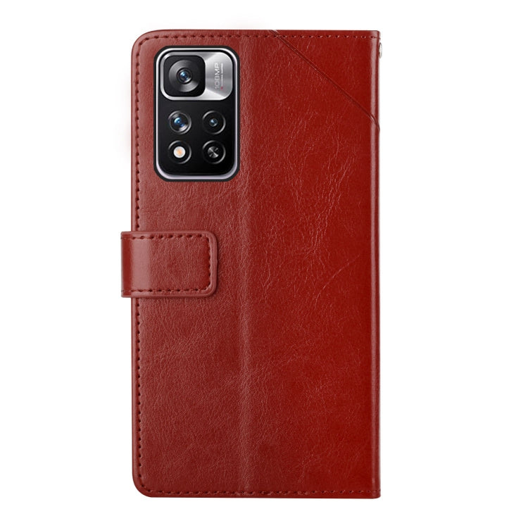 For Xiaomi Redmi Note 11 Pro Y Stitching Horizontal Flip Leather Phone Case